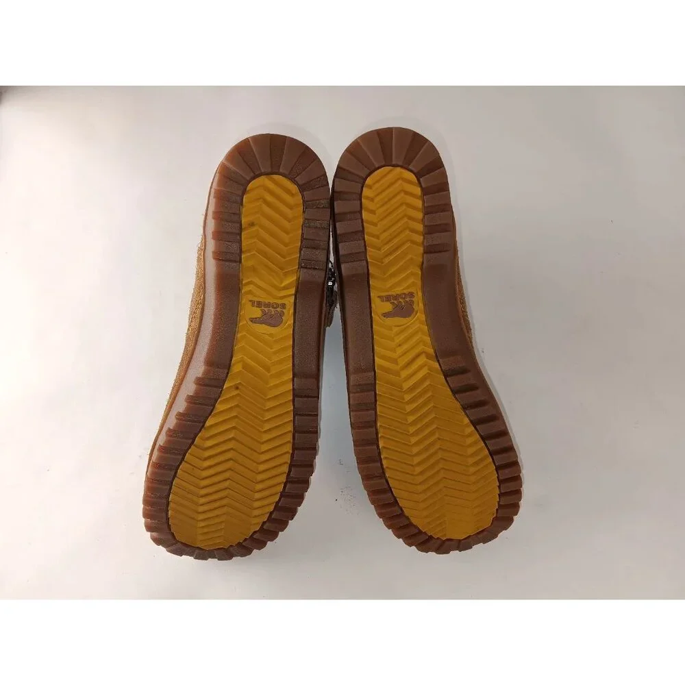 Sorel Meadow Women’s sz 8.5 Tan Brown Zip Waterproof Suede Boots NL2189 287 - Picture 11 of 14
